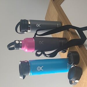 Hydro Flask Trio - Charcoal, Sky Blue, Magenta